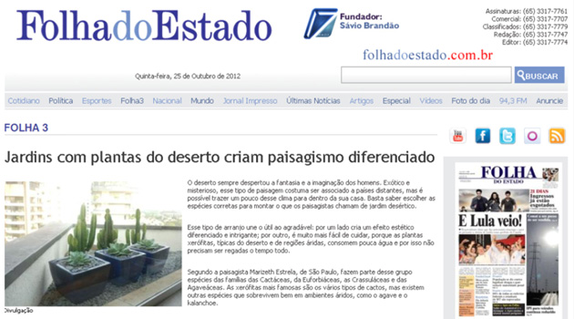 Folha do Estado – MT – Out 2012